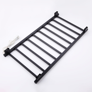 Sèche-<span class=keywords><strong>serviettes</strong></span> électrique intelligent mural moderne 50x96,5 cm à 10 rails en acier inoxydable 304 noir pour <span class=keywords><strong>salle</strong></span> <span class=keywords><strong>de</strong></span> <span class=keywords><strong>bain</strong></span> - Product Image 5