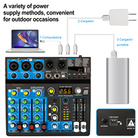 OEM BF6 + mélangeur audio professionnel 6 canaux mélangeurs portables contrôleur DJ 6 canaux/mélangeur Console audio