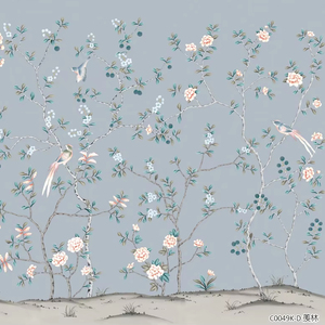 Papier peint mural imprimé en 3D personnalisé, <span class=keywords><strong>jungle</strong></span>, animaux, plantes, autocollants <span class=keywords><strong>muraux</strong></span>, murale botanique, arbre, oiseau, fleur, papier peint mural - Product Image 3