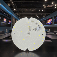 Module LED 20W sans scintillement 60LED 6000K IP20 avec capteur de mouvement 5-6m 220V AC PCB rond en aluminium pour plafonniers