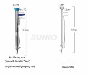 Machine de planteur de graines de légumes à la main multifonction à usage agricole/transplanteur manuel <span class=keywords><strong>en</strong></span> acier inoxydable planteur de seau de jardin - Product Image 4