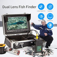 Caméra de pêche sous-marine étanche de haute qualité 9'' HD à double objectif avec construction en métal et plastique, détection jusqu'à 30m