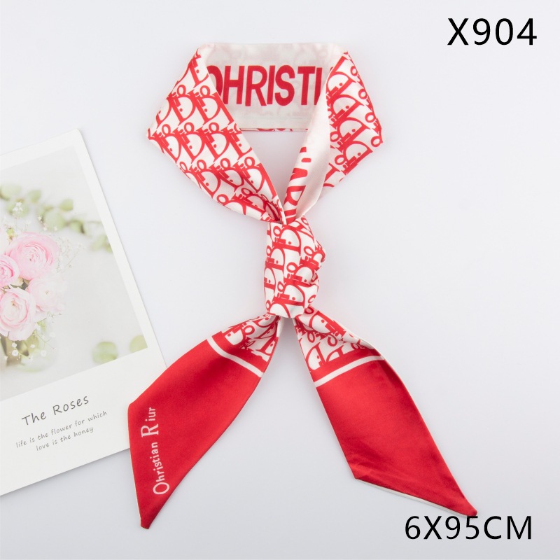 X904 simulación seda d palabra grande rojo
