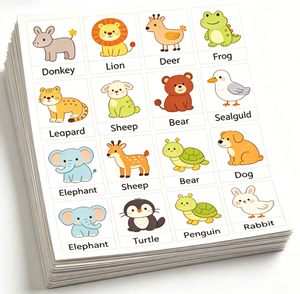 Pegatinas Personalizadas al por Mayor, Pegatinas para Aprender Palabras en Inglés, Etiquetas, Etiquetas de Productos, Impresión de Tarjetas de Papel con Pegatinas Troqueladas para Promoción - Product Image 2