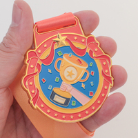 Médailles personnalisées en or et bronze gravées pour enfants, trophées commémoratifs suspendus pour les rencontres sportives de maternelle