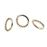 2025 nouveaux produits bagues en or 14 carats bague en or 14 carats de haute qualité bague à segments articulés en or massif 14 carats