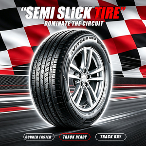 Pneu semi-slick 195/50R15 TW 140 UTQG 140 AA a 82V sans chambre à air, radial, haute adhérence, pour course, circuit, Gymkhana - Product Image 3