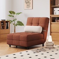 Canapé-lit de luxe moderne en bois pour salon et chambre, fauteuil inclinable paresseux en forme de L, pliable, rembourré en velours, mobilier d'intérieur