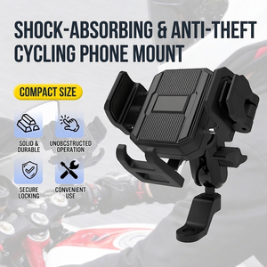 Soporte para Teléfono de Motocicleta Antivibraciones de Cuatro Ejes, Soporte de Navegación para Bicicleta con Acceso a la Lente de la Cámara para Venta al por Mayor B2B de Motos - Product Image 3