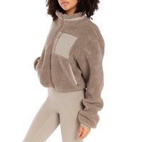Vente en gros d'usine vestes unisexes surdimensionnées vestes d'extérieur pour femmes en polaire Sherpa moelleux