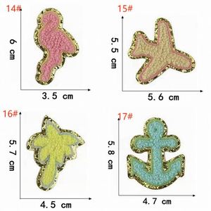 New Iron On/sticker Glitter Edge Colorful Thread Embroidered Heart Flight Shape Patch for Kid's Clothes - Product Image 4