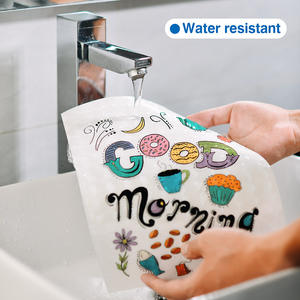 Pegatinas de vinilo Etiquetas de logotipo personalizado Autoadhesivas imprimibles A4 Papel adhesivo de vinilo holográfico transparente - Product Image 2