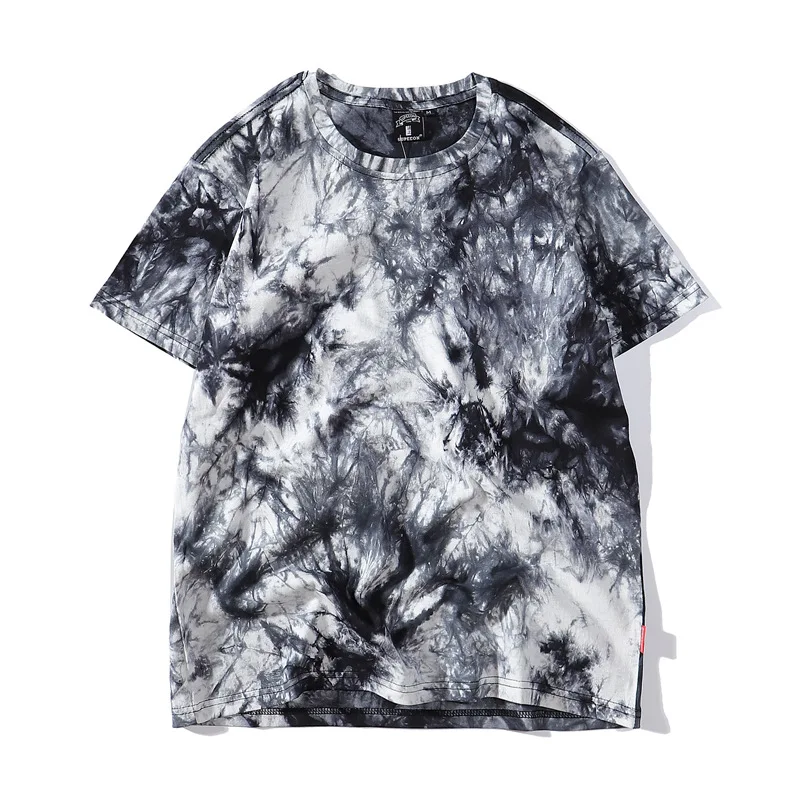 Wholesale Tie Dye T Shirt 2025 Hip Hop Colorful Custom Logo