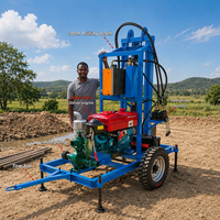Foreuse de puits d'eau économique personnalisable 200m Plateforme portable de forage d'eau pour petits puits agricoles