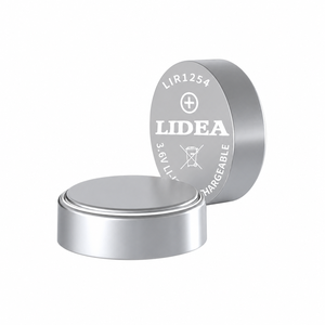3,6V Lithium-Ionen-Knopfzellenbatterie Zertifiziert 65mAh LIR1254 für Unterhaltungselektronik Marke <span class=keywords><strong>LIDEA</strong></span> - Product Image 1