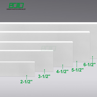 Planche de finition en PVC BOTO, surface lisse et grain de bois, fabriquée en PVC cellulaire, matériaux de construction blancs, planche de finition