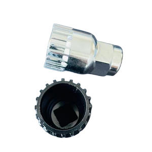 Llave de vaso de acero plateado y negro para reparación de buje inferior de bicicleta Qt 5641677 - Product Image 5