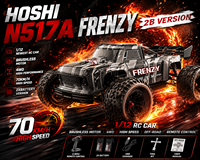 HOSHI N517A Frenzy 2B Version 1/12 Nouvelle voiture RC avec moteur brushless 4 roues motrices 70KM/H Camion RC haute vitesse Version 2 BATTERIES