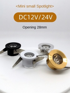 Modern LED Mini Spotlight 29MM 1W 12V/24V Under <strong>Cabinet</strong> Aluminum Portable Display Lamp Daylight High CRI 80 - Product Image 6