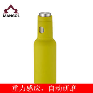 Portable Stainless Steel Pepper Grinder Cylinder Shape Metal Lid Travel Use MG715 Zhejiang Origin - Product Image 2