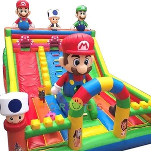 Château gonflable personnalisé Super <span class=keywords><strong>Mario</strong></span> - Château gonflable commercial en PVC <span class=keywords><strong>Mario</strong></span> <span class=keywords><strong>Bros</strong></span> avec toboggan combiné pour parc d'attractions - Product Image 4