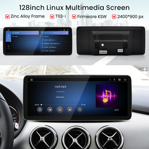 HFmidia 2026 ระบบลินุกซ์ใหม่ 10.25 นิ้ว หน้าจอบาง สำหรับรถยนต์เมอร์เซเดสเบนซ์ W176 C117 X156 CLA GLA เครื่องเล่นวิดีโอในรถยนต์ CarPlay อัตโนมัติ - Product Image 2