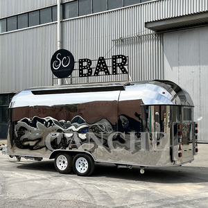 Remorque mobile de style polonais en acier inoxydable pour bar extérieur, café ou camion de crème glacée, certifiée COC CE - Product Image 4