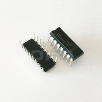 L293D DIP-16 Chip Driver Stepper IC melalui lubang dorong tarik empat saluran Driver dengan dioda Driver Motor 4 saluran IC L293D