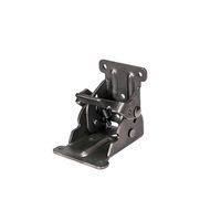 Charnière noire pliable et verrouillable pour pieds de table – Support robuste et repliable pour quincaillerie de meubles pliants