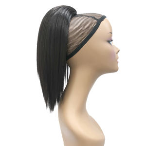 Extensiones de Cabello sintético postizas con cordón, cola de caballo recta, venta al por mayor, novedad - Product Image 2