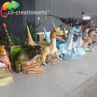 Dinosaure animatronique de simulation 3D réaliste avec structure métallique pour une utilisation en intérieur/extérieur dans les parcs d'aventure et les centres commerciaux