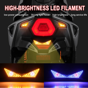 Nouveau phare LED Devil Eye avec lumière stroboscopique d'avertissement pour moto/scooter, moto tout-terrain, VTT, remplacement avec garantie de 2 ans - Product Image 4