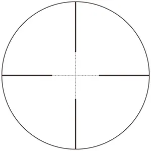 Dontop Chrome <strong>Telescopic</strong> Sight Reticle with Dot and Cross Hair 17mm Inner Diameter 19/17 Objective <strong>Lens</strong> - Product Image 1