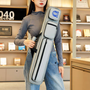 IVYCAW Étui de billard en alliage d'aluminium à 8 compartiments pour 4 queues + 4 poignées, sac souple pour queues de billard à joint fendu - Product Image 4