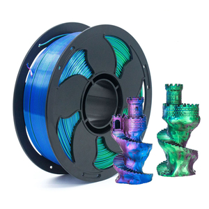 Filamento de Impresión 3D de Seda Tricolor - Azul + Verde + Rojo Púrpura, Filamento PLA WEICHI para Impresión 3D, Diámetro de 1.75 mm - Product Image 1