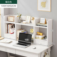 Étagère de bureau moderne 2026 pour chambre et salon, facilement assemblable, avec panneau de rangement réglable en bois, couleur personnalisable