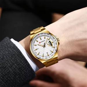 Curren 8375 Luxury Quartz <b>Watches</b> For <b>Men</b> Top Brand Business <b>Wrist</b> <b>Watch</b> Classic Stainless Steel Strap Waterproof <b>Men's</b> <b>Watch</b> - Product Image 2