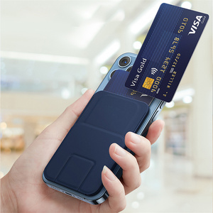 Giá Đỡ Điện Thoại Gấp Gọn Bằng Da Từ Tính Với Chân Đế Tùy Chỉnh Ví Đựng Thẻ - Product Image 4