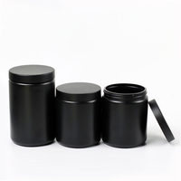 Vente en gros de contenants en plastique HDPE noir de 500 ml et 800 ml pour poudre de protéines de lactosérum, sans BPA, qualité alimentaire, avec couvercle à vis