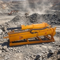 HXGH-500 Hydraulischer Gesteinsbohrer ohne Sprengung mit Motor und Pumpe für 36-65 Tonnen Bagger, 1 Jahr Garantie