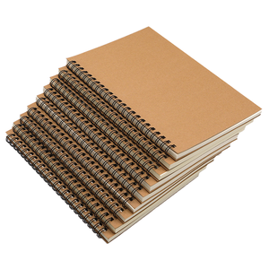 Cadernos Espiral Kraft A5 com 60 Folhas, Caderno de Papel Personalizado - Marca MS para Presentes/Negócios/Utilização em Escritório - Product Image 1