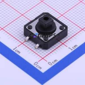 TS-1103ST-C-B Tactile Switch SMD-4P,12x12mm Switch Single Pole Single Throw Rectangle Button 2.6N Vertical Mount - Product Image 1