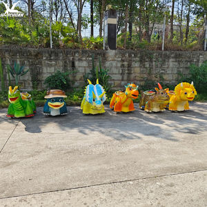 Elektrische animatronische dinosaurus-scooterrit voor kinderen - Outdoor avonturenpark & winkelcentrum toeristische attractie met bewegende kop en mond - Product Image 5