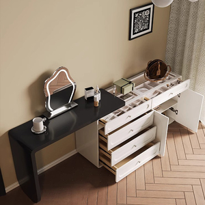 Nhà Máy Bán buôn sang trọng dresser Set mới nhất bằng gỗ bàn trang điểm thiết kế với gương cho phòng ngủ - Product Image 5