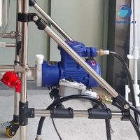 Réacteur en verre à double enveloppe Yangmai 80L avec pompe d'alimentation magnétique pour travaux de réaction en mode pilote