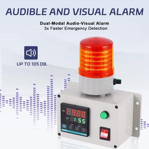 Alarma Digital de Presión de Aire/Agua/Aceite SSAP168 110V 232PSI - Sirena Sonora de Alta/Baja Presión y Baja Presión de Agua - Product Image 4