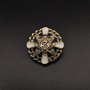 Botón de Metal Personalizado con Logotipo, Patrón Personalizado, para Camisas de Hombre, de Aleación de Zinc, Cuadrado y Redondo, de 12 mm, para Abaya y Thobe - Product Image 4