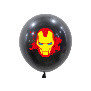 Globos Temáticos de Superhéroes de América, Globos de Látex de 12 Pulgadas con Personajes de Dibujos Animados de Capitán América, Spiderman - Product Image 2