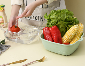 HYRI-Juego de manijas de fregadero de cocina de doble capa, frutero multifuncional de 6 piezas para lavado y almacenamiento en seco, contenedor de alimentos - Product Image 4