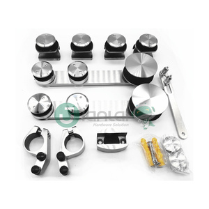 Trung Quốc bán buôn phụ kiện kính treo hệ thống cửa kính thép không gỉ cửa trượt phần cứng Barn Glass theo dõi Kit - Product Image 3